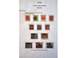 tentoonstellingscollectie Warschau stadspost en lokaalpost e.d. incl. wat documentatie, in 7 banden