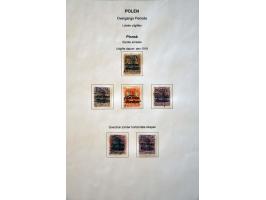 tentoonstellingscollectie Warschau stadspost en lokaalpost e.d. incl. wat documentatie, in 7 banden