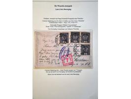 tentoonstellingscollectie Warschau stadspost en lokaalpost e.d. incl. wat documentatie, in 7 banden
