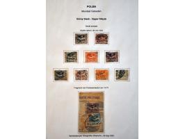 tentoonstellingscollectie Warschau stadspost en lokaalpost e.d. incl. wat documentatie, in 7 banden