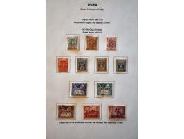 tentoonstellingscollectie Warschau stadspost en lokaalpost e.d. incl. wat documentatie, in 7 banden