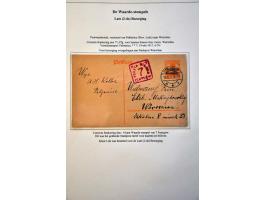 tentoonstellingscollectie Warschau stadspost en lokaalpost e.d. incl. wat documentatie, in 7 banden