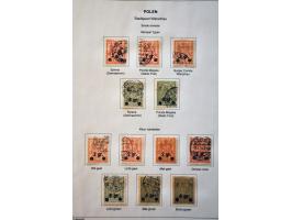 tentoonstellingscollectie Warschau stadspost en lokaalpost e.d. incl. wat documentatie, in 7 banden