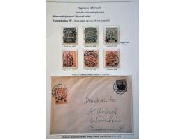 tentoonstellingscollectie Warschau stadspost en lokaalpost e.d. incl. wat documentatie, in 7 banden
