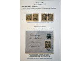 tentoonstellingscollectie Warschau stadspost en lokaalpost e.d. incl. wat documentatie, in 7 banden