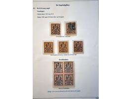tentoonstellingscollectie Warschau stadspost en lokaalpost e.d. incl. wat documentatie, in 7 banden