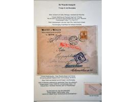 tentoonstellingscollectie Warschau stadspost en lokaalpost e.d. incl. wat documentatie, in 7 banden
