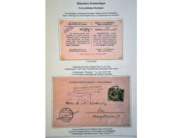 tentoonstellingscollectie Warschau stadspost en lokaalpost e.d. incl. wat documentatie, in 7 banden