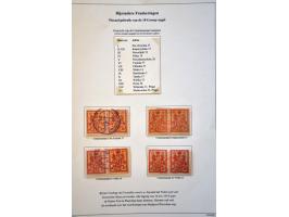 tentoonstellingscollectie Warschau stadspost en lokaalpost e.d. incl. wat documentatie, in 7 banden