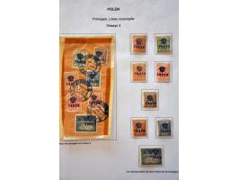 tentoonstellingscollectie Warschau stadspost en lokaalpost e.d. incl. wat documentatie, in 7 banden