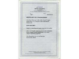 15 cent t/m 7½ gulden alle met hoekvelrand en met certificaat Vleeming 2013 (15 cent en 7½ gulden origineel gomkreukje), cat.