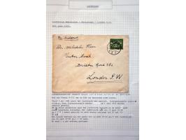 collectie luchtpost Nederland-Engeland en Engeland-Nederland 1921-1946,40 poststukken w.b. betere vluchten, gebruik luchtpost