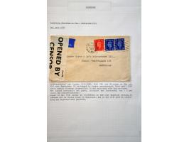 collectie luchtpost Nederland-Engeland en Engeland-Nederland 1921-1946,40 poststukken w.b. betere vluchten, gebruik luchtpost