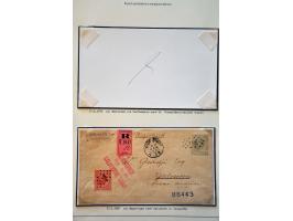 Collectie van 17 meest betere poststukken, vrijwel alle met buitenlandse bestemmingen w.b. Luxemburg, Portugal en Zuid-Afrika