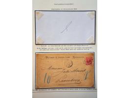 Collectie van 17 meest betere poststukken, vrijwel alle met buitenlandse bestemmingen w.b. Luxemburg, Portugal en Zuid-Afrika