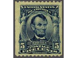 Abraham Lincoln 5 cents blue perforated 12 horizontally, very fine with copy 1991 Philatelic Foundation certificate (for pair