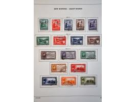 collectie gestempeld 1877-ca. 2000 met betere ex. en series in Schaubek album, Davo album en insteekboek