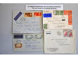 ruim 100 luchtpostbrieven 1936-1945, veel met censuur naar Europa, Libië-Verona (nov.1941), Somalia, etc. in ringband