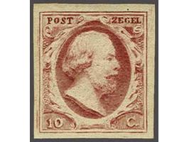 10 cent rood, fris pracht ex. met volle originele gom (miniem gomloos plekje), cat.w. 550