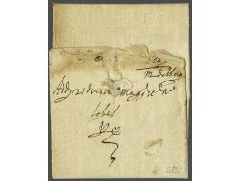 Complete frisse brief van Middelbourg 26 may 1590 naar Corsini Londres met geschreven aanduiding payez le porteur en port G3½