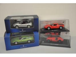 Maserati A6G CS 'monofaro', Leo Models, 1:43, red, Mint, Maserati Bora Group 4, Leo Models, 1:43, red, Near Mint (box slightl