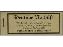 Booklet 2 mark Welfare 1930, fresh and very fine, cat.v. 450
