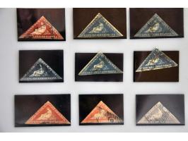 9 triangles in mixed quality