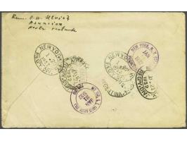 Fulgencio Yegros with C overprint, 2,50 pesos yellow brown on registered letter (with content, signed expedition paper, writt