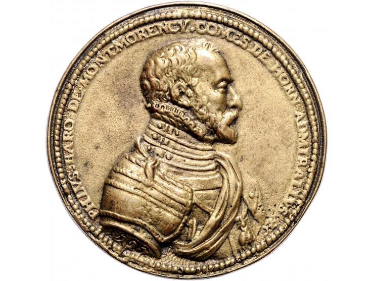 Historiepenningen 1565/6 Phillipe de Montmorency (1524?-1568), Graaf van Hoorne, admiraal onder Karel V en Philips II en dien