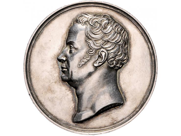 Historiepenningen Germany, Prussia, medal n.d. (1841) in silver, commemorating the death of Friedrich Wilhelm III in 1840 - O