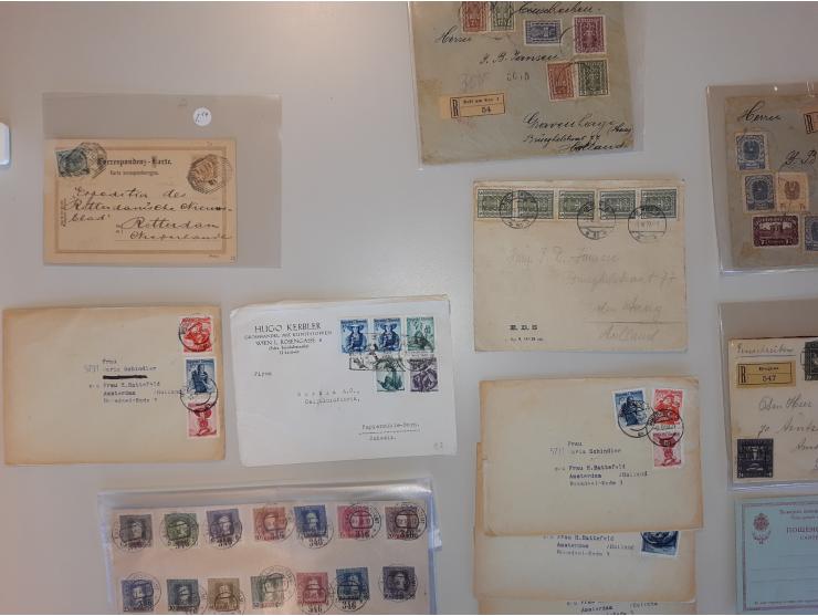 and Austria many covers, postal stationery, special event, fdc's, airmail etc. in box
