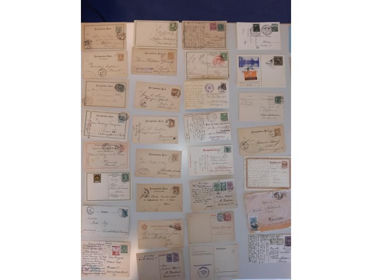 and Austria many covers, postal stationery, special event, fdc's, airmail etc. in box
