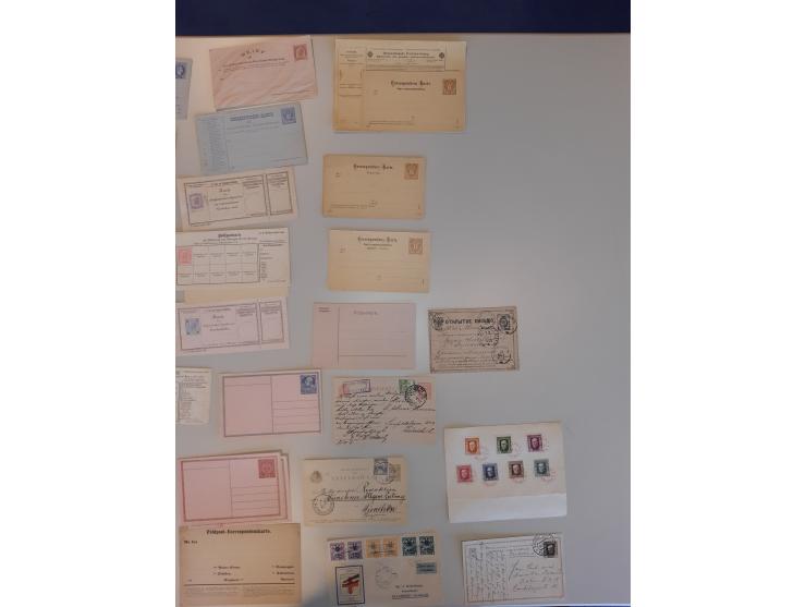 and Austria many covers, postal stationery, special event, fdc's, airmail etc. in box
