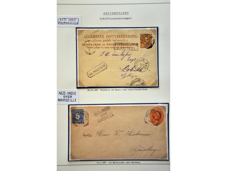 emissie 1870, gespecialiseerde collectie met o.a. stempels, enkele proeven, specimen en 26 meest betere poststukken in ringba