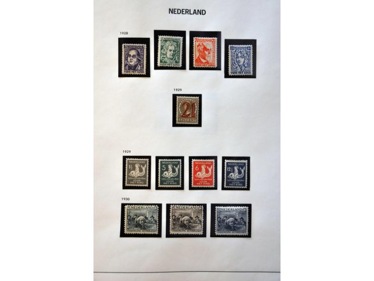 collectie 1869-1960 geheel (*)/*/** met vele betere ex. en series w.b. nrs. 14, 16, 18, 19-76, Jubileum 1923, Veth, Van Konij