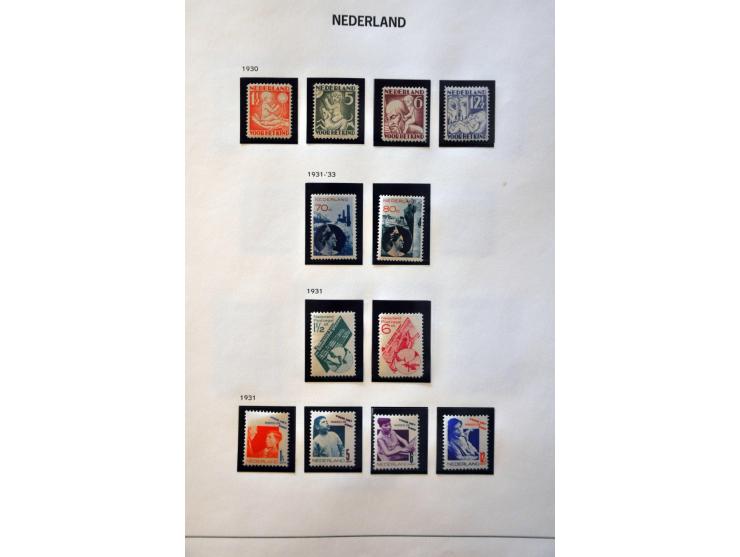 collectie 1869-1960 geheel (*)/*/** met vele betere ex. en series w.b. nrs. 14, 16, 18, 19-76, Jubileum 1923, Veth, Van Konij