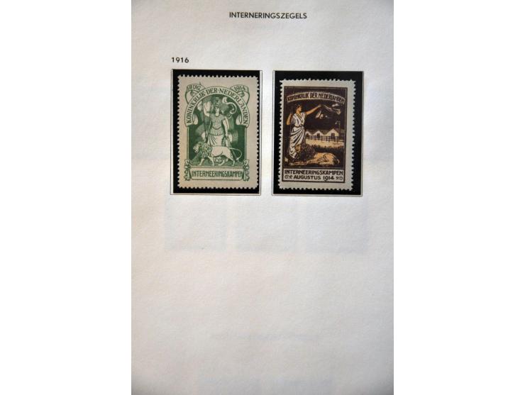 collectie 1869-1960 geheel (*)/*/** met vele betere ex. en series w.b. nrs. 14, 16, 18, 19-76, Jubileum 1923, Veth, Van Konij