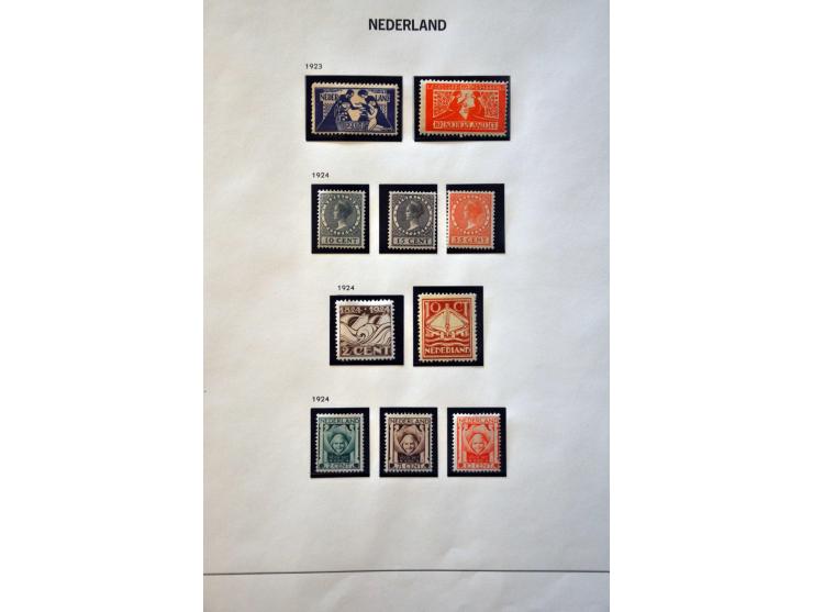 collectie 1869-1960 geheel (*)/*/** met vele betere ex. en series w.b. nrs. 14, 16, 18, 19-76, Jubileum 1923, Veth, Van Konij