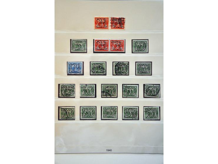 collectie 1852-2011 gestempeld en */** met betere ex. w.b. 101 gestempeld, roltanding compleet (excl. 32), port, etc. in 5 lu