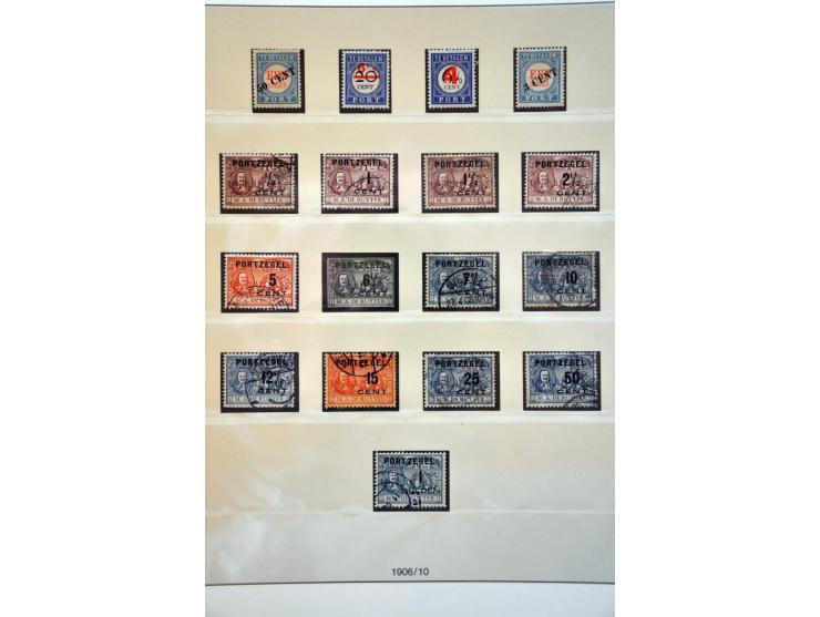 collectie 1852-2011 gestempeld en */** met betere ex. w.b. 101 gestempeld, roltanding compleet (excl. 32), port, etc. in 5 lu