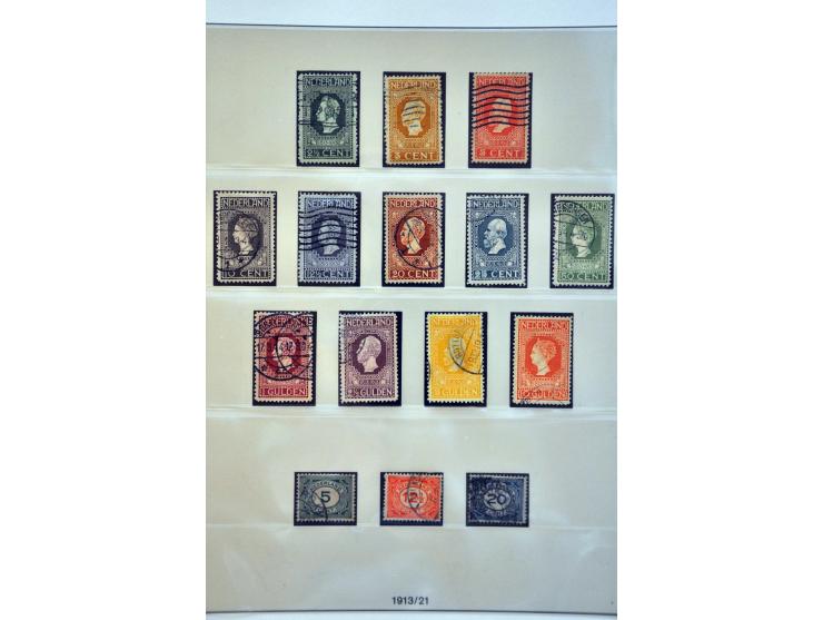 collectie 1852-2011 gestempeld en */** met betere ex. w.b. 101 gestempeld, roltanding compleet (excl. 32), port, etc. in 5 lu