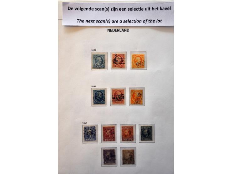 collectie 1852-2001 op hoofdnummers compleet (nr. 80 met certificaat Moeijes en nr. 101 met certificaat Muis) met tevens port