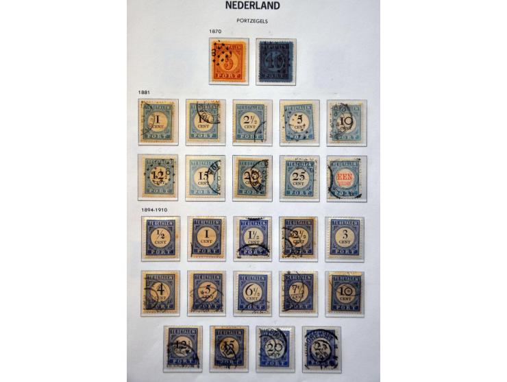 collectie 1852-2001 op hoofdnummers compleet (nr. 80 met certificaat Moeijes en nr. 101 met certificaat Muis) met tevens port