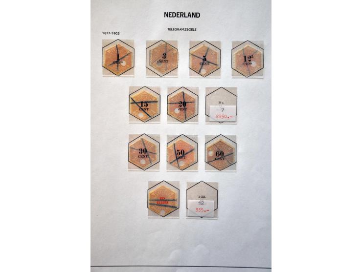 collectie 1852-2001 op hoofdnummers compleet (nr. 80 met certificaat Moeijes en nr. 101 met certificaat Muis) met tevens port