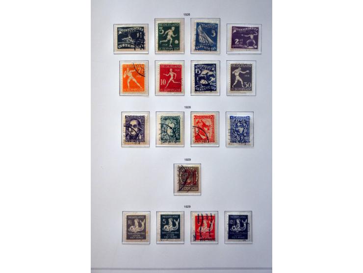 collectie 1852-1991gestempeld, vrijwel compleet w.b. 48, 180, 101, 130-131, roltanding (excl. 32), port, Internering, postbew