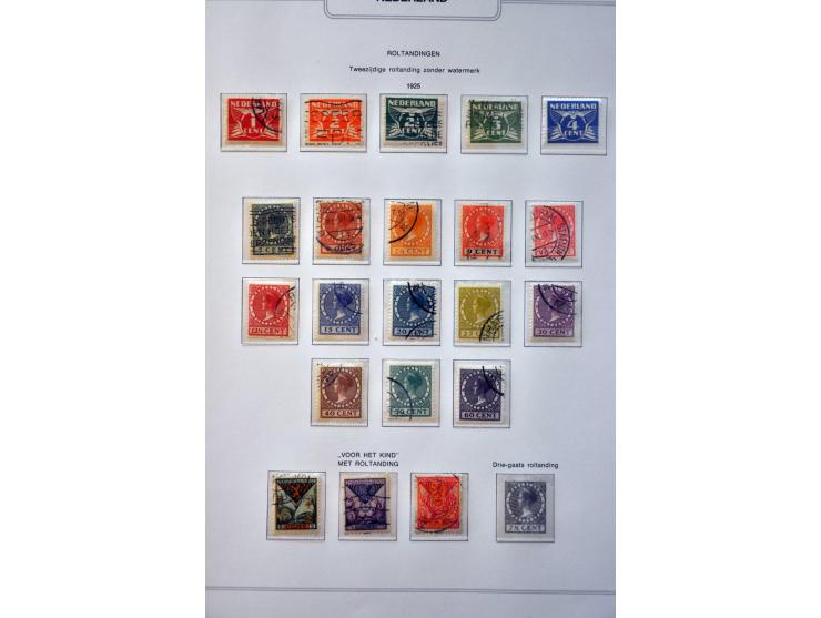 collectie 1852-1991gestempeld, vrijwel compleet w.b. 48, 180, 101, 130-131, roltanding (excl. 32), port, Internering, postbew