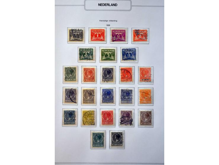 collectie 1852-1991gestempeld, vrijwel compleet w.b. 48, 180, 101, 130-131, roltanding (excl. 32), port, Internering, postbew