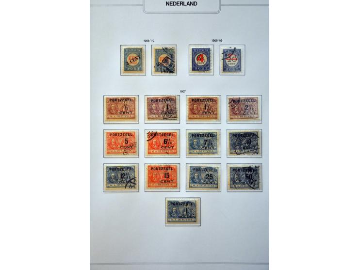 collectie 1852-1991gestempeld, vrijwel compleet w.b. 48, 180, 101, 130-131, roltanding (excl. 32), port, Internering, postbew