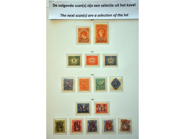 collectie 1913-1991 ** met klein deel (*), * en gestempeld (w.b. dienst) met combinaties en enkele variëteiten (w.b. verkleur