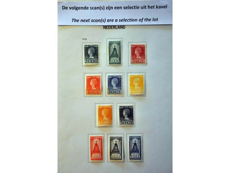 collectie 1852-1983 deels * met betere ex. w.b. nrs. 80, 130-131 en roltanding in Davo album